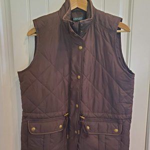 Ralph Lauren	Cinch Waist Puff Vest (Zip/Button Up)